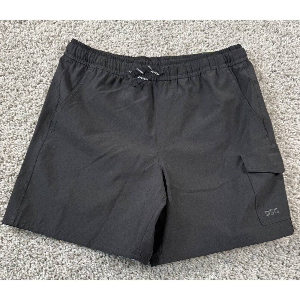 NEW DSG Boys Agility Cargo Short Black Performance Training Quick Dry Small 8 9